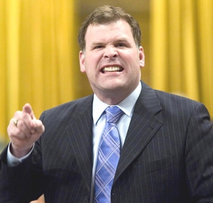 John Baird attempting to contain his enthusiasm. 